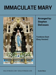Immaculate Mary (Trombone Duet) (Easy Version) E Print cover Thumbnail